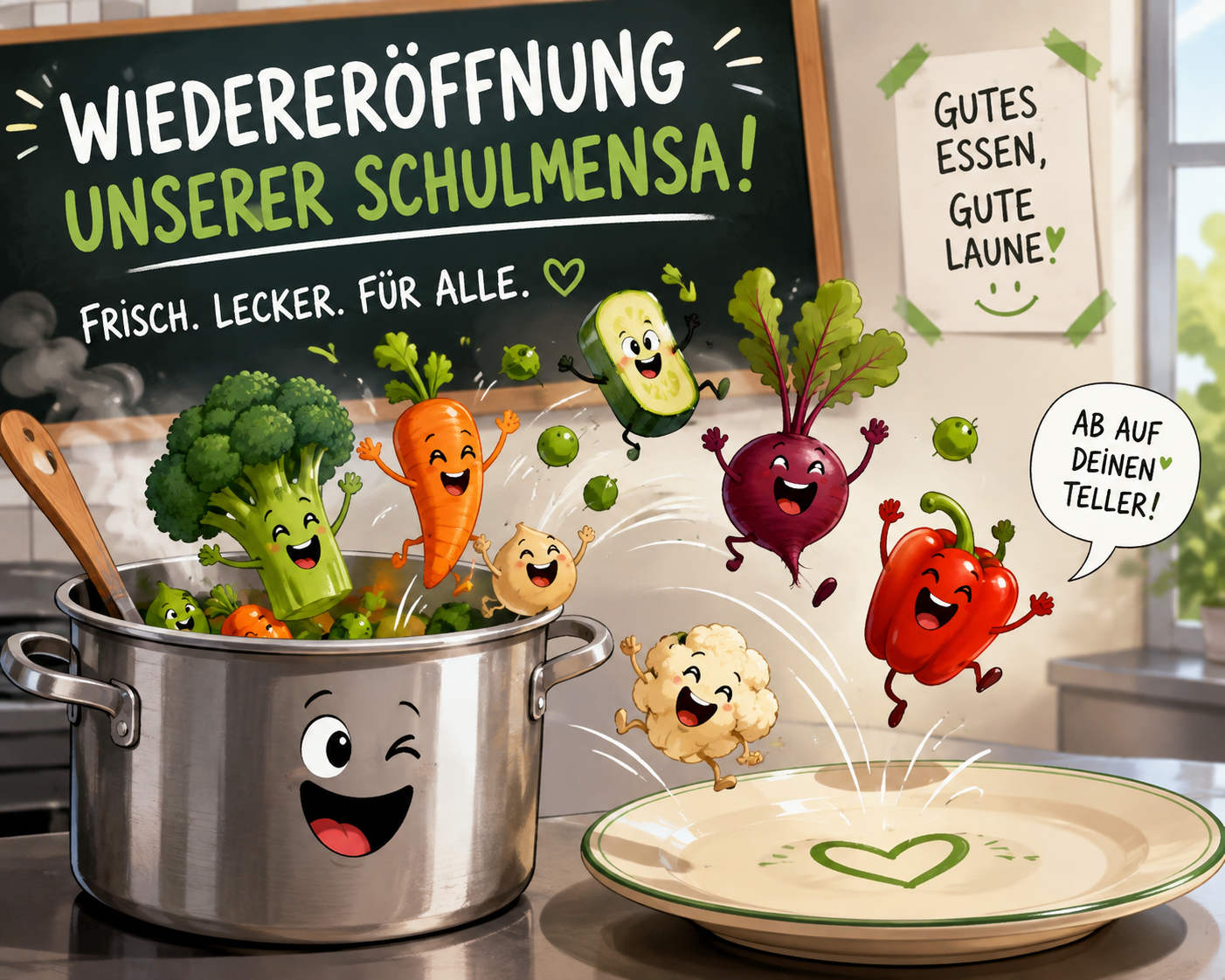Die Mensa ist wieder geöffnet
